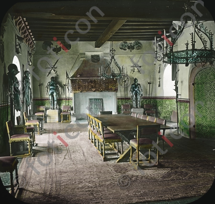 Rittersaal auf Burg Eltz | Knights Hall on Eltz Castle - Foto simon-195-011.jpg | foticon.de - Bilddatenbank für Motive aus Geschichte und Kultur